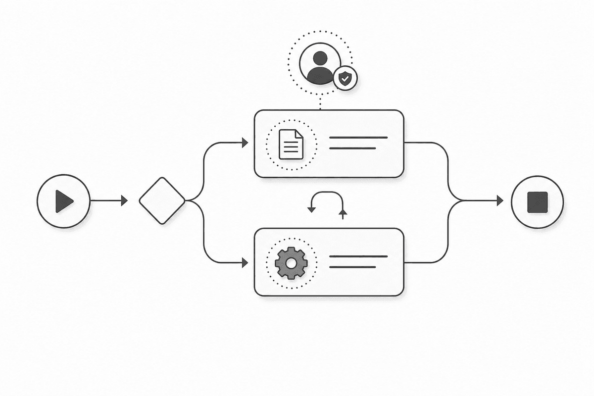 A visual canvas, not boilerplate code